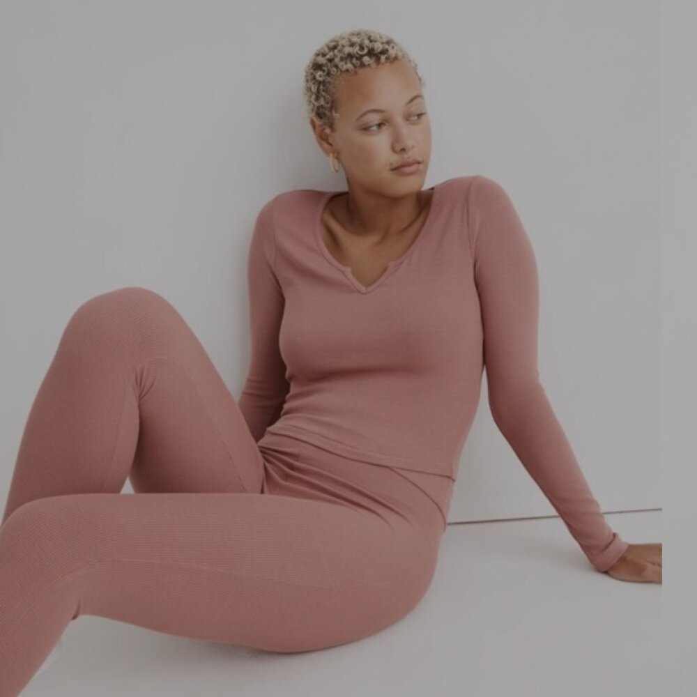 Madewell ribbed pajama set